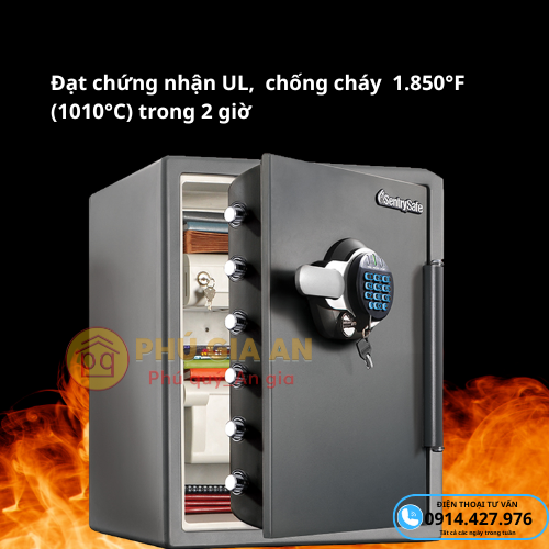 Két sắt Sentry Safe STW205GYC khoá điện tử , nhập khẩu Mỹ 5 ket sat sentry stw205gyc nhap my chong chay chong nuoc 6