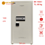 Két sắt Bokee BK100A1 cao cấp thông minh vân tay điện tử – Màu trắng kem