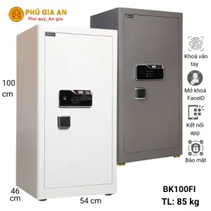 Két sắt Bokee BK100FI vân tay nhận diện khuôn mặt FaceID, APP điện thoại