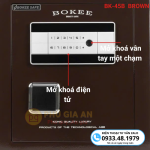 Két sắt Bokee BK45B thông minh kết nối điện thoại – Màu nâu ánh gold