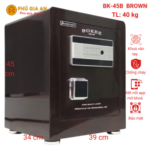 Két sắt Bokee BK45B thông minh kết nối điện thoại - Màu nâu ánh gold