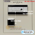 Két sắt Bokee BK45B thông minh kết nối điện thoại – Màu kem
