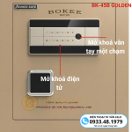 Két sắt Bokee BK45B thông minh kết nối điện thoại – Màu vàng gold
