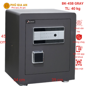 Két sắt Bokee BK45B thông minh kết nối điện thoại - Màu xám