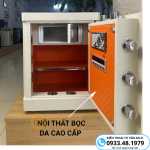Két sắt Bokee BK50C thông minh kết nối điện thoại – Màu kem