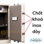 Két sắt thông minh BOKEE BK80A1  vân tay – Màu trắng kem