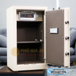 Két sắt thông minh BOKEE BK80A1  vân tay – Màu trắng kem
