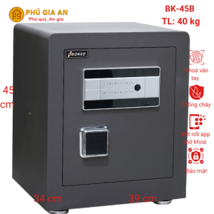 Két sắt Bokee BK45B thông minh kết nối điện thoại - Màu xám