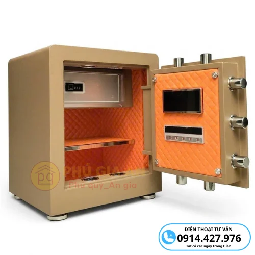 Két sắt Bokee BK45B thông minh kết nối điện thoại 7 ket sat thoong minh bokee bk45b vang1 5