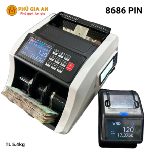 Máy đếm tiền Hoshico 8686  PIN SẠC