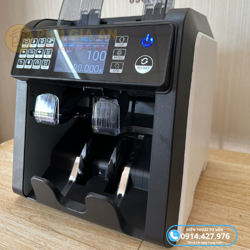 Máy đếm tiền ngoại tệ Hoshico T100 3 may dem tien ngoai te hoshico t100 3