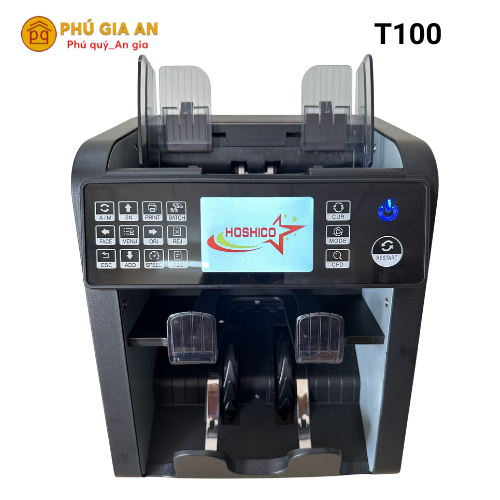 Máy đếm tiền ngoại tệ Hoshico T100 1 may dem tien ngoai te hoshico t100