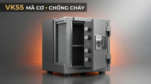 Đánh Giá Kỹ Thuật Két Sắt Mini Việt Tiệp VK55 Khoá Cơ: Kết Cấu Thép & Khả Năng Chống Cháy 1000°C